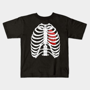 Halloween Skeleton Rib Cage Kids T-Shirt